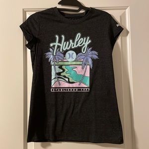 NWOT Hurley Girls Wavefront Graphic Tee